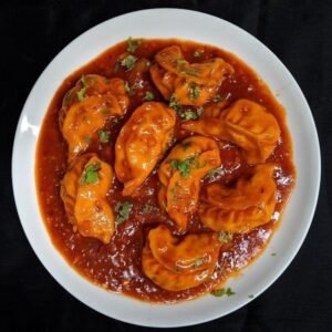 Cheese Melting Gravy Momos