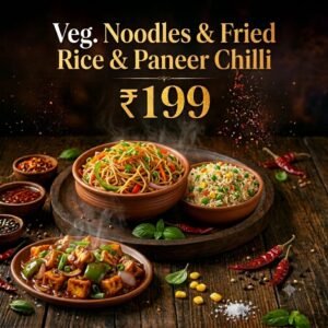 Veg.Noodles/Veg.fried Rice.Paneer