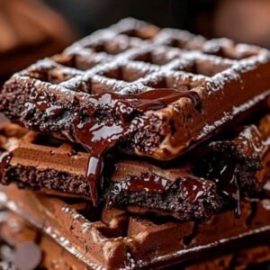 dark  chocolate  waffel